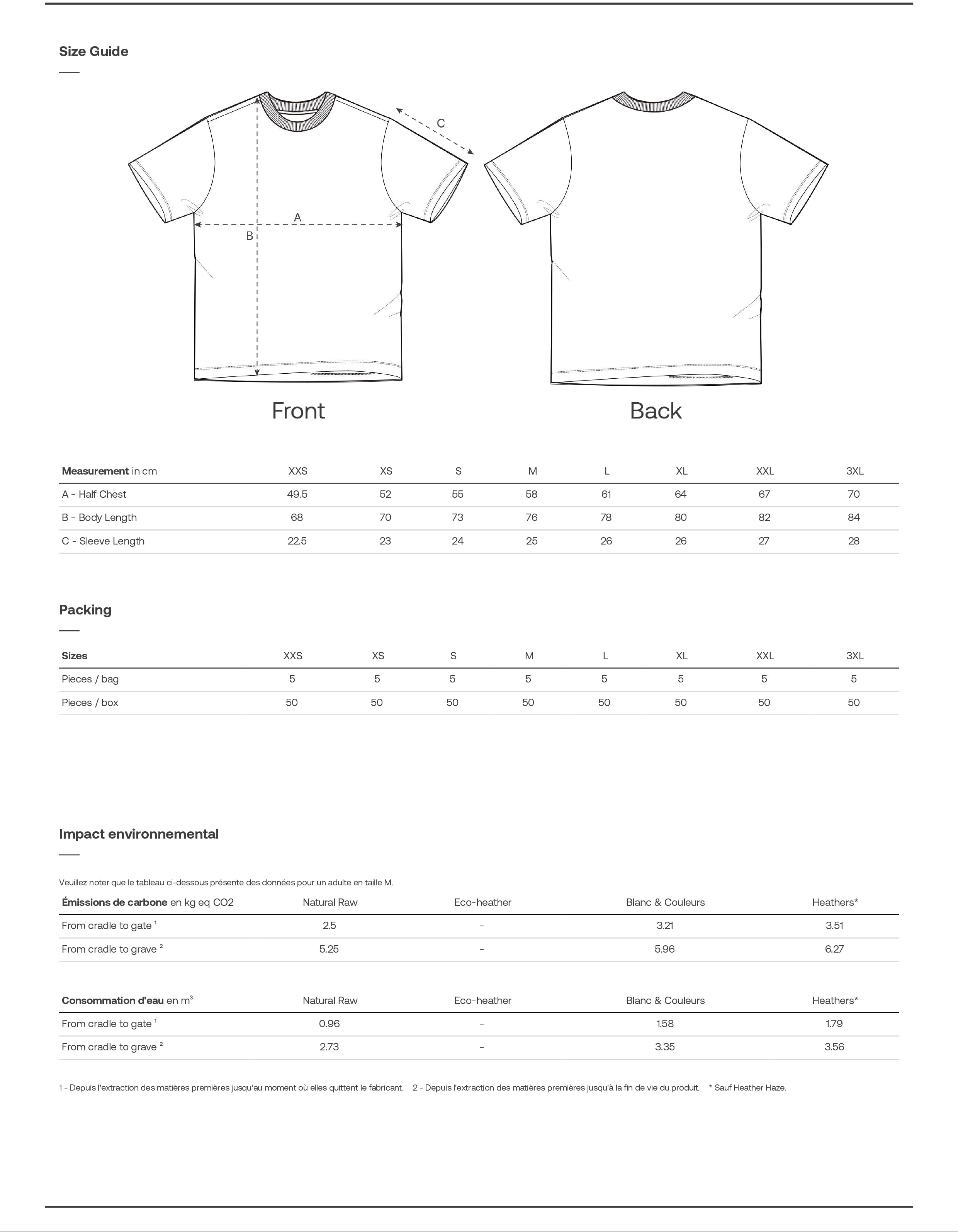 T-shirt unisexe épais en coton bio – toucher sec | LEGENDAILIA